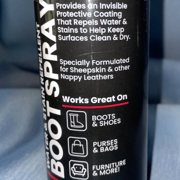 Angelus WATER & STAIN REPELLENT BOOT & SHEEPSKIN SPRAY 5.5 Ounce Can, NEW-Sealed - Picture 4 of 6